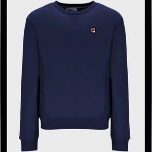 Unisex 1X FILA PREMIUM ESSENTIAL CREWNECK SWEATSHIRT NAVY Vintage